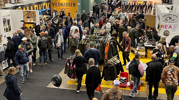 Mässhallarna på Elmia Game Fair 2023 var välbesökta.