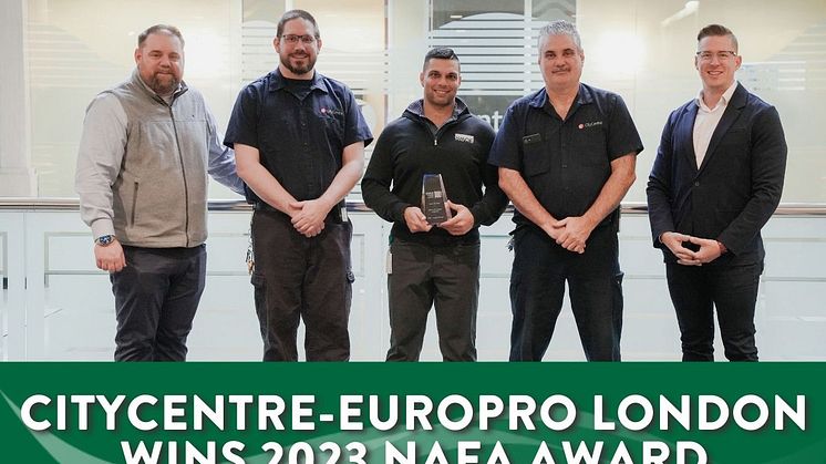 EUROPRO-CityCentre London, Ontario Wins 2023 NAFA Clean Air Award