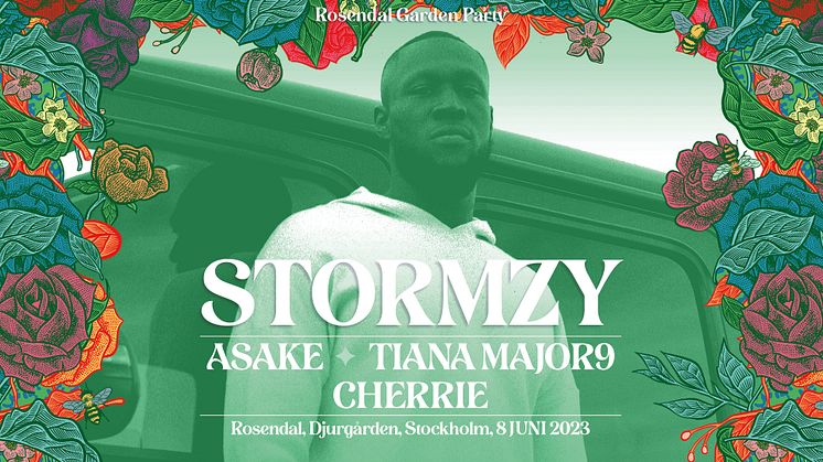 Stormzy och Cherrie återförenas på Rosendal Garden Party 8 juni – Stormzys enda konsert i Skandinavien i sommar