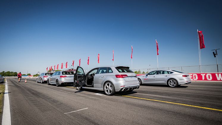 Audi driving experience 2018 med Audi S5 Sportback og Audi RS3