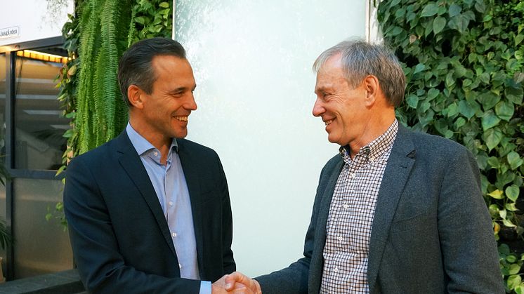 Peter Zachrisson, VD Stena Renewable och Göteborg Energis VD Alf Engqvist.