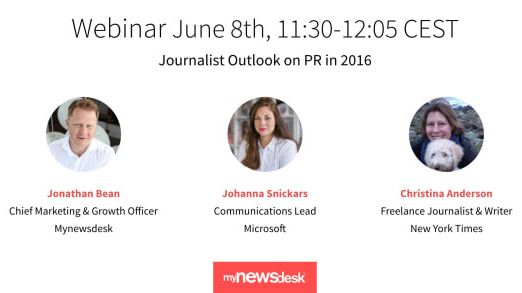 Webinar: Journalisters syn på PR