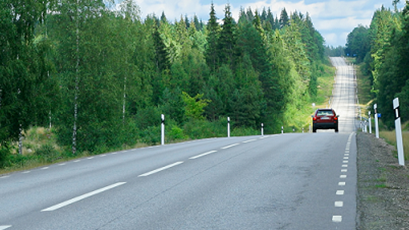 Väg E45 mellan Säffle och Valnäs. Foto: Trafikverket