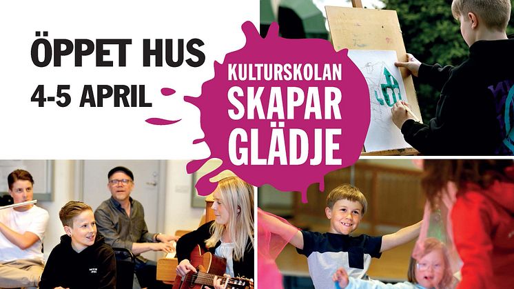 Pressinbjudan: Kulturskolan blir avgiftsfri, och bjuder in till Öppet hus