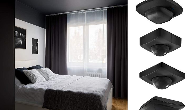 Större sortiment av svarta sensorer från Steinel
