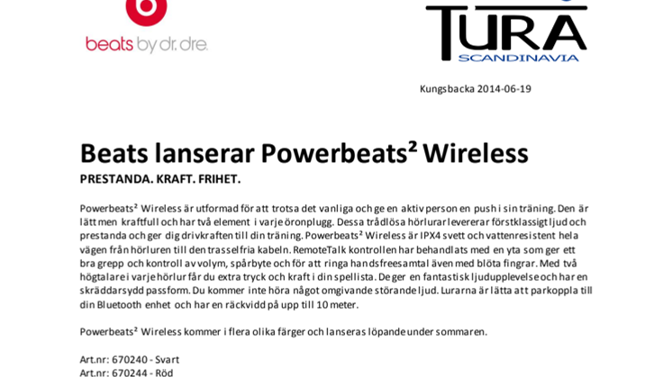 Beats lanserar Powerbeats² Wireless 