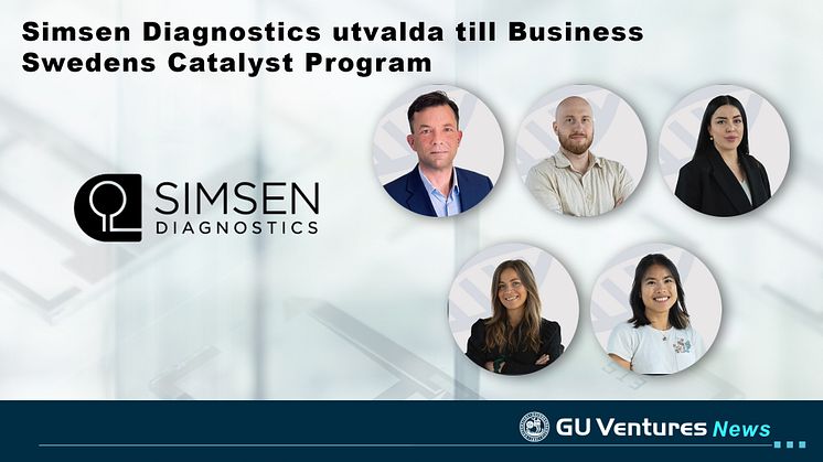 Simsen Diagnostics utvalda till Business Swedens Catalyst Program