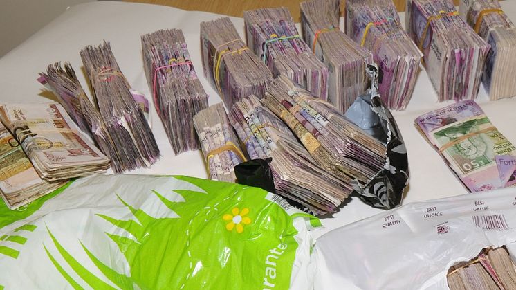 Operation Lacrosse - cash seized
