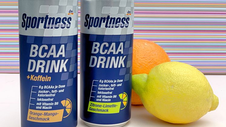 Die neuen Sportness BCAA Drinks sind in allen dm-Märkten erhältlich