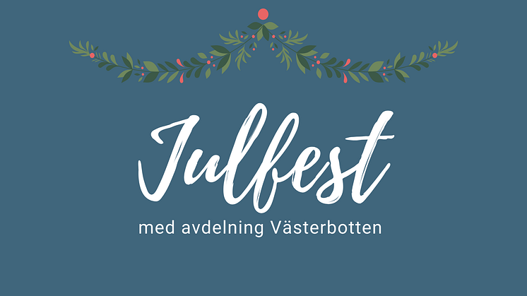 Julfest med Svenska Downföreningen, OSA senast 6 december