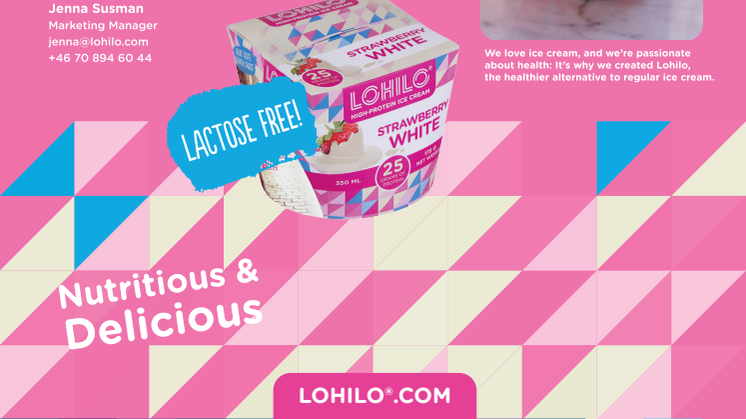 LOHILO kickstartar våren med en laktosfri glass!