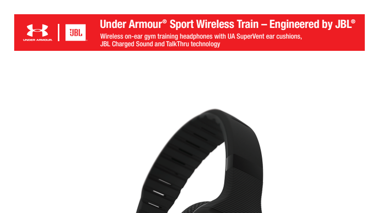 UA Sport Wireless Train - Spec sheet