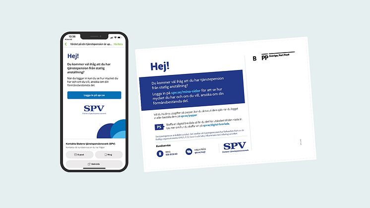 Särskild uppmaning i årets årsbesked från SPV – glöm inte din tjänstepension