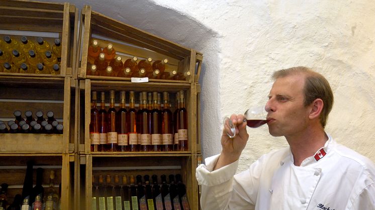 Göran Amnegård, vinmakare på Blaxsta Vingård.