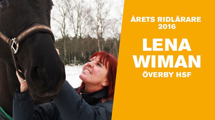 Lena Wiman är Årets ridlärare