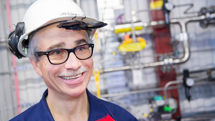 Partiklar möter gas i ny pilotanläggning