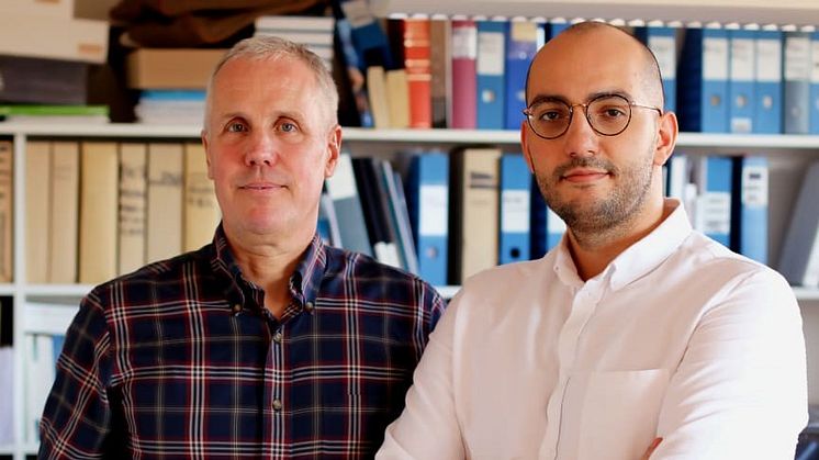 David Erlinge, professor och Moman Aladdin, forskare vid Skånes universitetssjukhus i Lund.