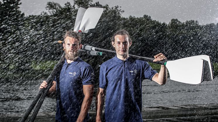 Team Visa athletes, Irish Olympic medallists Gary and Paul O'Donovan