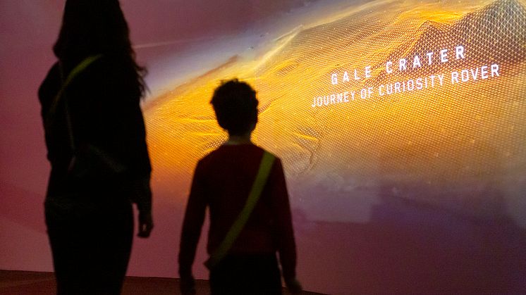 Upplev ljuset, sandstormarna, boendet och till och med lukten av Mars på Tekniska museet. Foto: Anna Gerdén