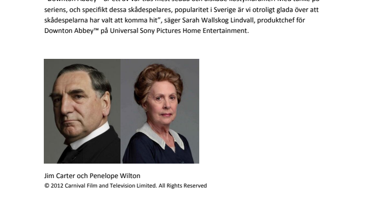 Downton Abbey™-skådespelare på Stockholmsbesök