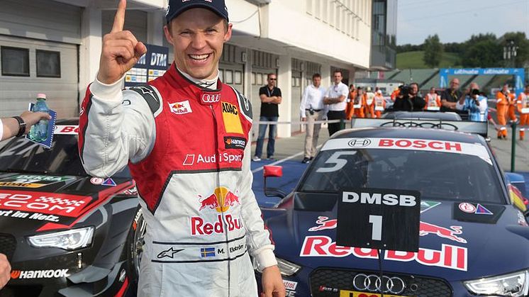 Magisk Audi-helg med sex bilar i topp och seger av Mattias Ekström