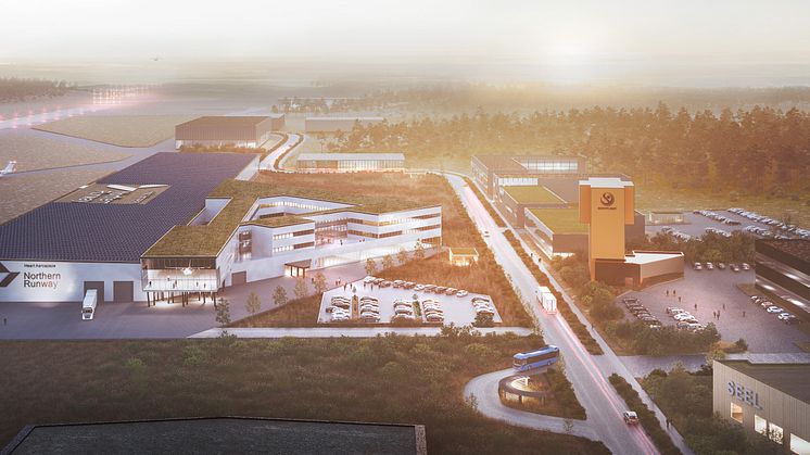 Samråd om planprogram för Säve flygplats inom Säve är ett av ärendena på byggnadsnämnden 22 november: Visionsbild: Castellum/Heart Aerospace Arkitekter: Krook & Tjäder, Nils Andréasson Arkitektkontor.