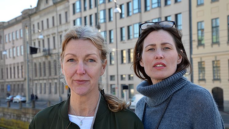 Jessica Rosander och Emilie Holmström, Stödcentrum för brottsutsatta. Foto: Anders Magnusson.