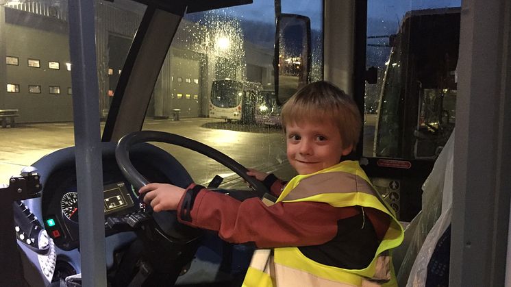 Spencer Holtham gets behind the wheel of a Go North East bus