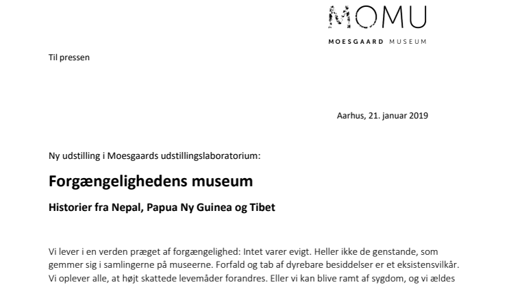 Ny udstilling på Moesgaard: Forgængelighedens museum - historier fra Nepal, Papua Ny Guinea og Tibet