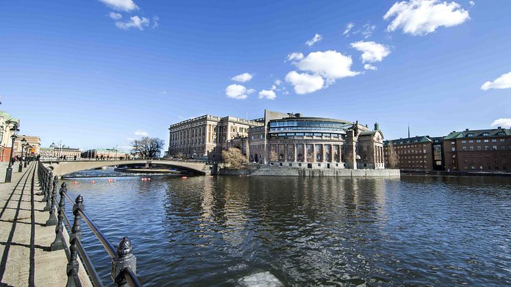 Sveriges riksdag förväntas ta beslut den 13 juni om obligatorisk e-faktura inom offentlig sektor. Foto: Camilla Svensk/Sveriges riksdag