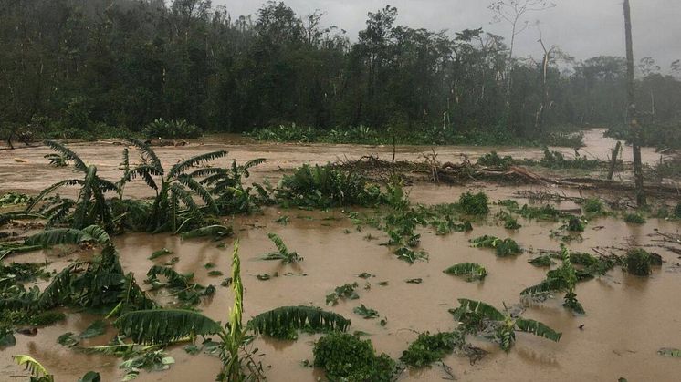 Orkanen Otto ramte Nicaraguas østkyst lige nord for San Juan d. 24. november 2016