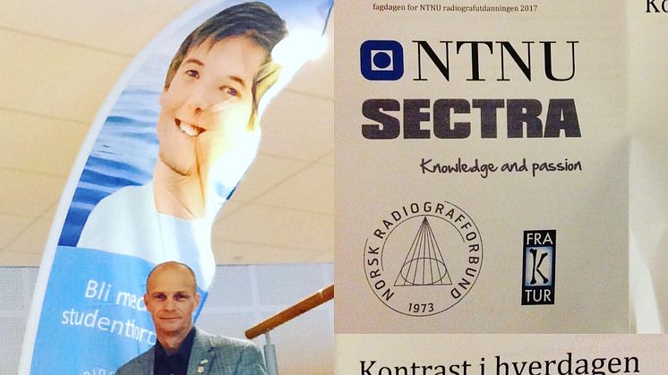 Fagsjef Håkon Hjemly på plass under NTNUs fagdag for Radiografutdanningen. 