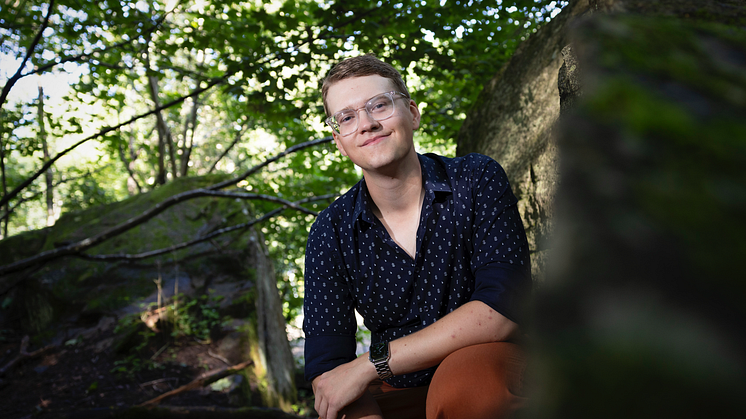 Sigfrid Stjärnholm är Årets Uppsalastudent 2023. Foto: Mikael Wallerstedt