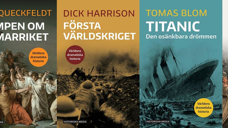 Historia för alla! Nya titlar i Historiska Medias populära bokserier i kortformat