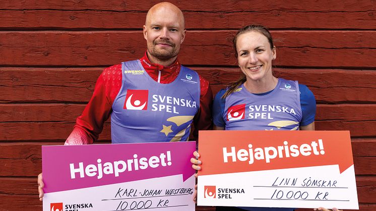 Karl-Johan Westberg och Linn Sömskar vann Hejapriset åt Borås SK och IFK Umeå.