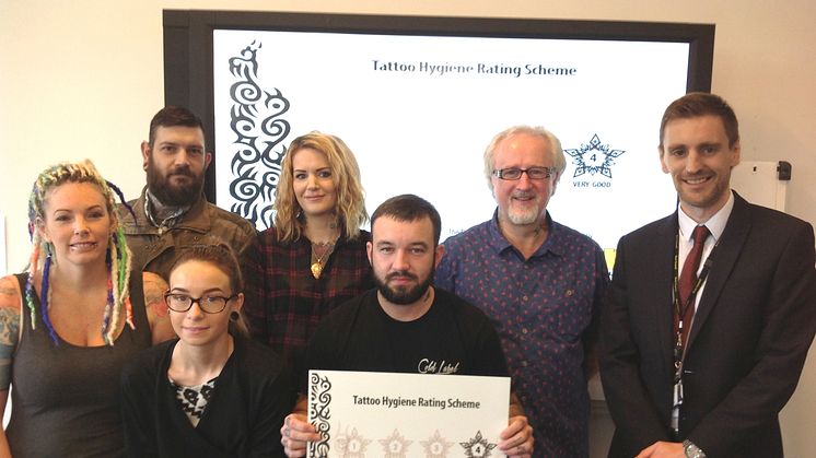 Tattooists sign up to new hygiene rating scheme
