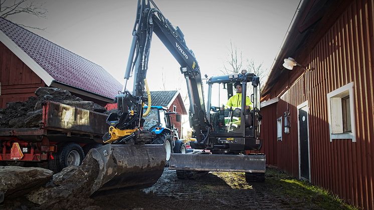 Nya Volvo ECR50D minigrävare imponerar!