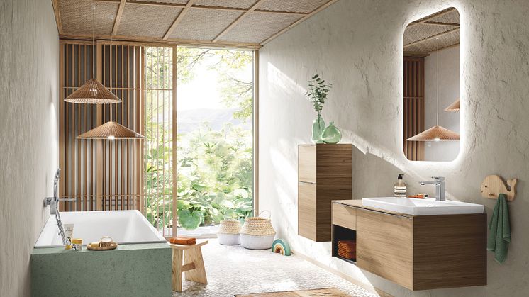 Wood in the bathroom: Naturalness for well-being
