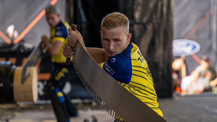 Under lördagen den 10 juni möts världens främsta TIMBERSPORTS® atleter i den internationella tävlingen World Trophy, där proffsatleterna Ferry Svan och Emil Hansson representerar Sverige.