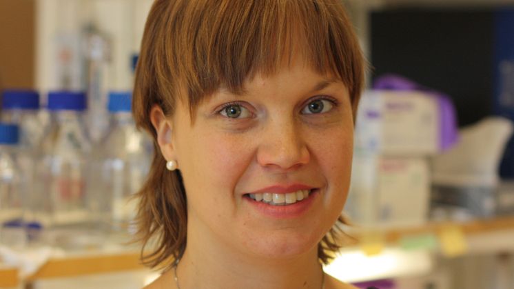 Paulina Wanrooij, Institutionen för medicinsk kemi och biofysik vid Umeå Universitet. Foto: Clas Wikström.