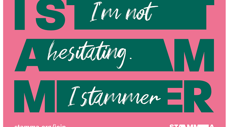 Example of the British Stammering Association's Stamma campaign