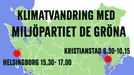 Pressinbjudan till klimatvandring med Miljöpartiet de gröna i Skåne och Markku Rummukainen