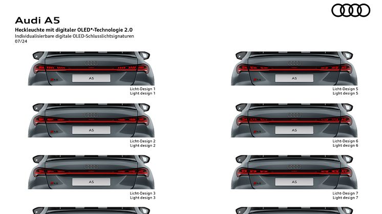 Audi A5 - lysteknologi