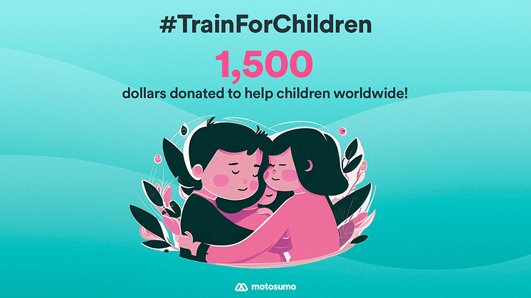 Motosumo's #TrainForChildren Initiative donates USD 1,500 to the Children's Emergency Fund