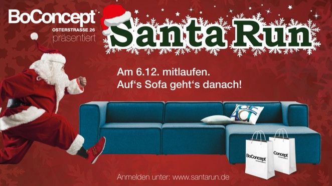 BoConcept präsentiert Santa Run in Hannover
