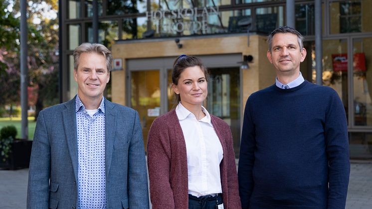 Thomas Andersson, Jonna Kilstam och Joeri van Laere arbetar i forskningsprojektet som ska stärka Sveriges beredskap.