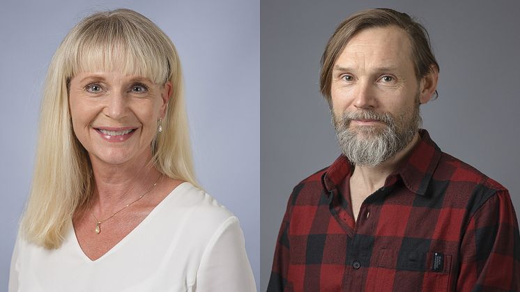 Malin Eriksson, professor i socialt arbete och Lars Fredrik Andersson, docent i ekonomisk historia. Foto: Hans Karlsson