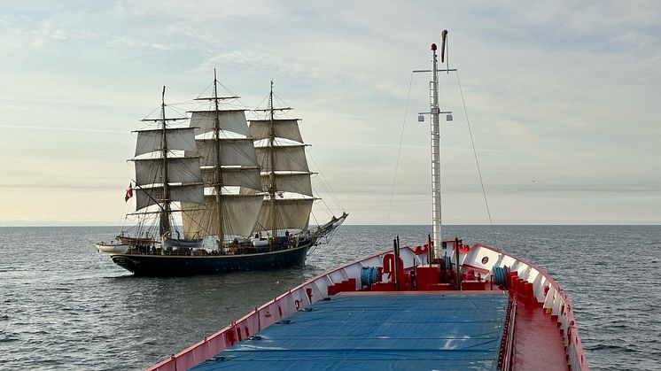 Skolfartyget Georg Stage vid Nordre Toldbod i Köpenhamn