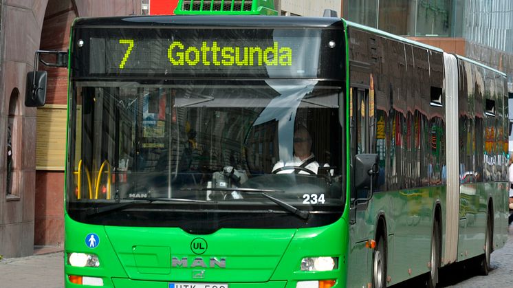 Buss från kollektivtrafikförvaltningen UL