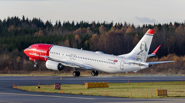 Norwegian Boeing 737 MAX   Foto: David Peacock